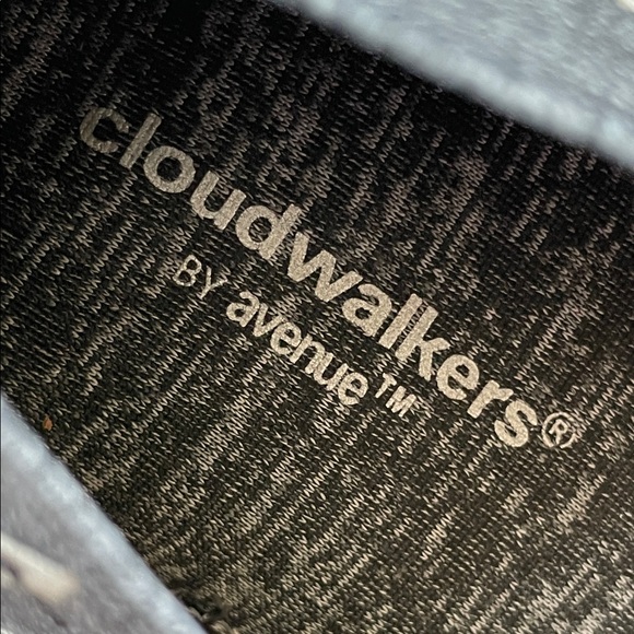 Cloudwalkers by Avenue, Gray with Ivory Embroidery Slip-On Shoes, Kirstie 11W - Picture 10 of 14